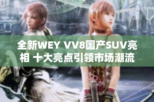 全新WEY VV8国产SUV亮相 十大亮点引领市场潮流