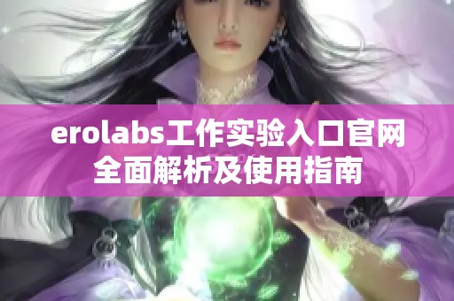 erolabs工作实验入口官网全面解析及使用指南