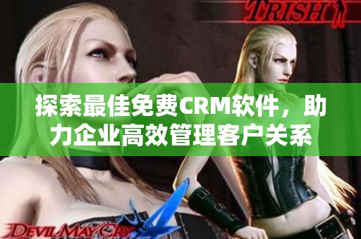 探索最佳免费CRM软件，助力企业高效管理客户关系