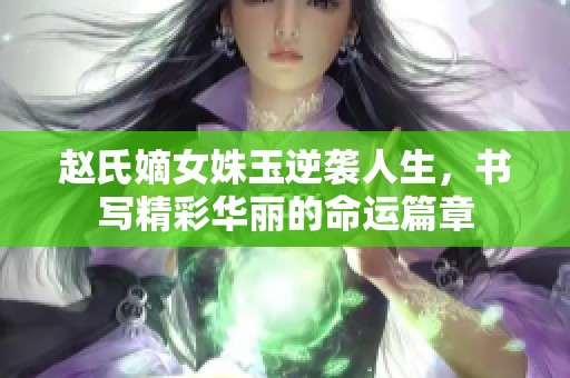 赵氏嫡女姝玉逆袭人生，书写精彩华丽的命运篇章