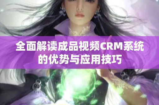 全面解读成品视频CRM系统的优势与应用技巧