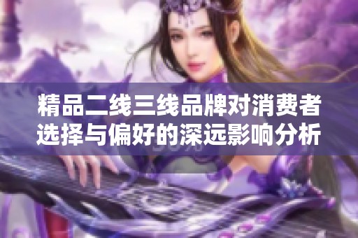 精品二线三线品牌对消费者选择与偏好的深远影响分析