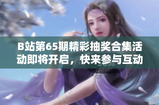 B站第65期精彩抽奖合集活动即将开启，快来参与互动吧！