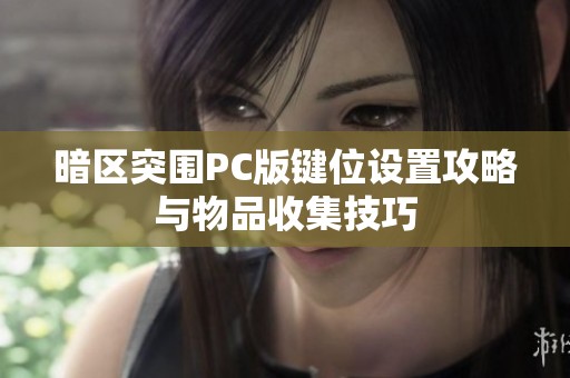 暗区突围PC版键位设置攻略与物品收集技巧