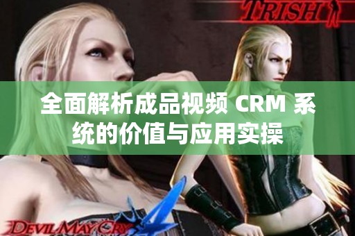 全面解析成品视频 CRM 系统的价值与应用实操