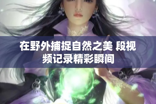 在野外捕捉自然之美 段视频记录精彩瞬间