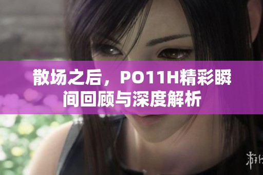 散场之后，PO11H精彩瞬间回顾与深度解析